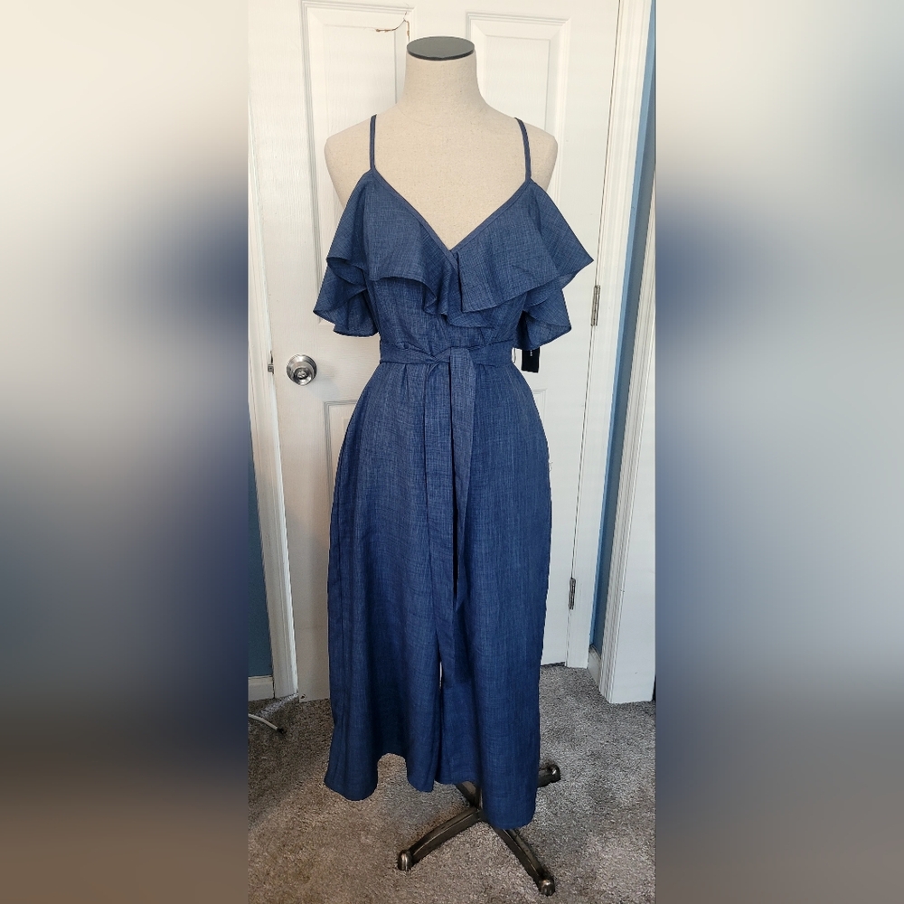 Off the Shoulder Midi Jumpsuit